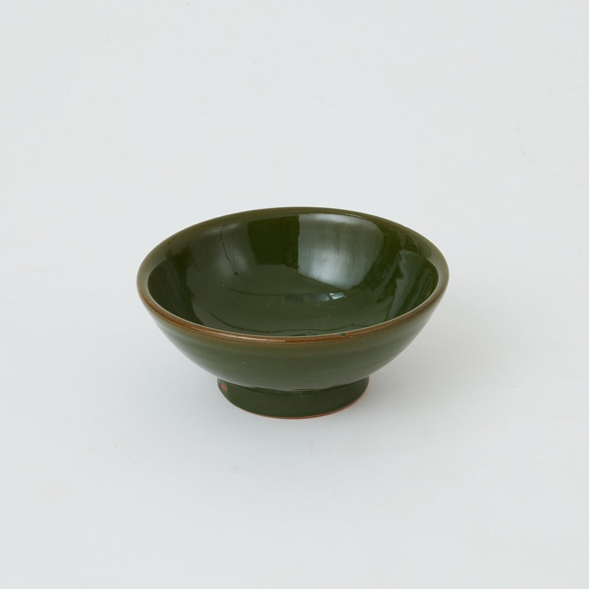Ceramic glazed bowl Green