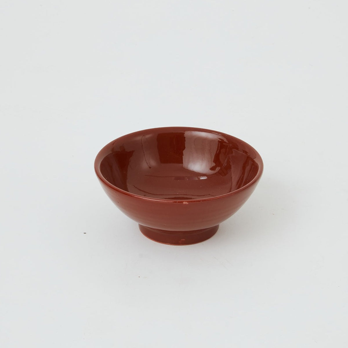Ceramic glazed bowl Brown