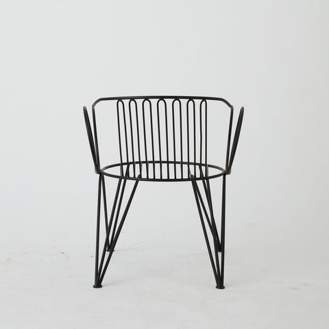 Medina iron low cafe chair