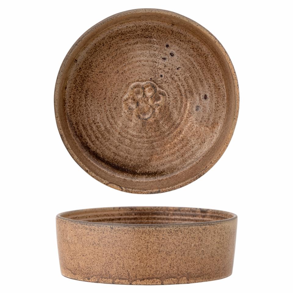 Ceramic Pet bowl Brown