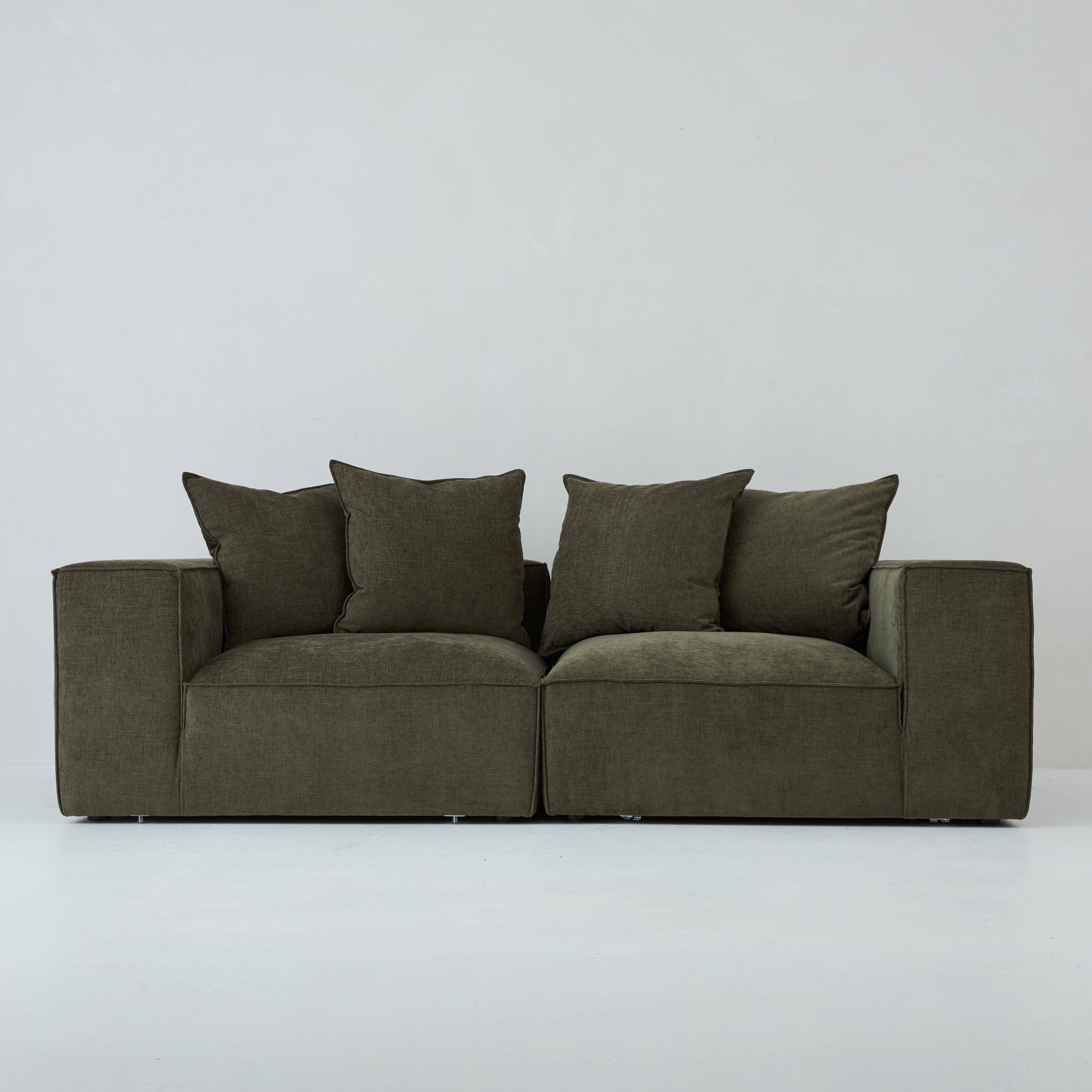 Cosmos modular sofa 2 seater in Forest Green by Bodhi Living