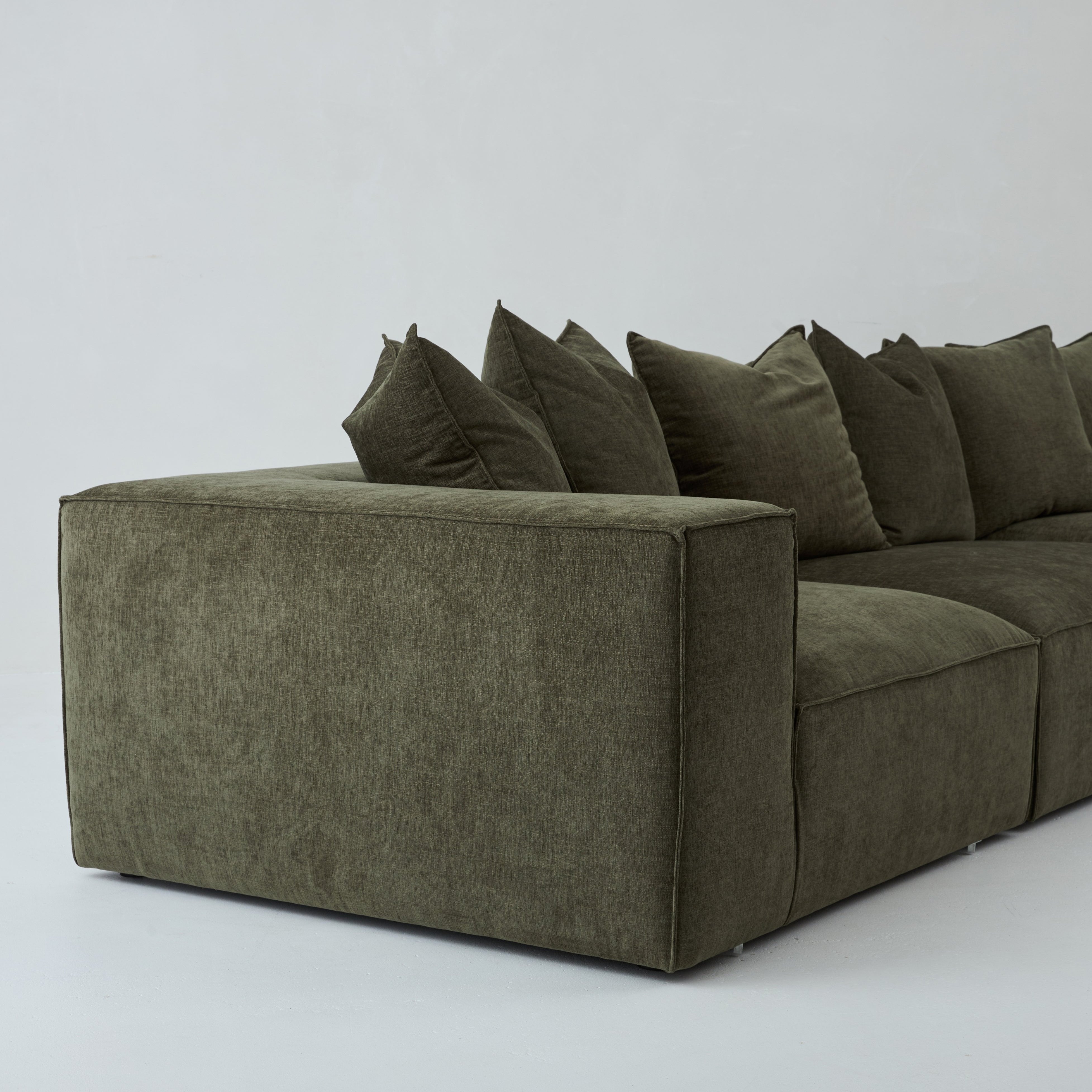 Cosmos modular sofa in Forest Green By Bodhi Living