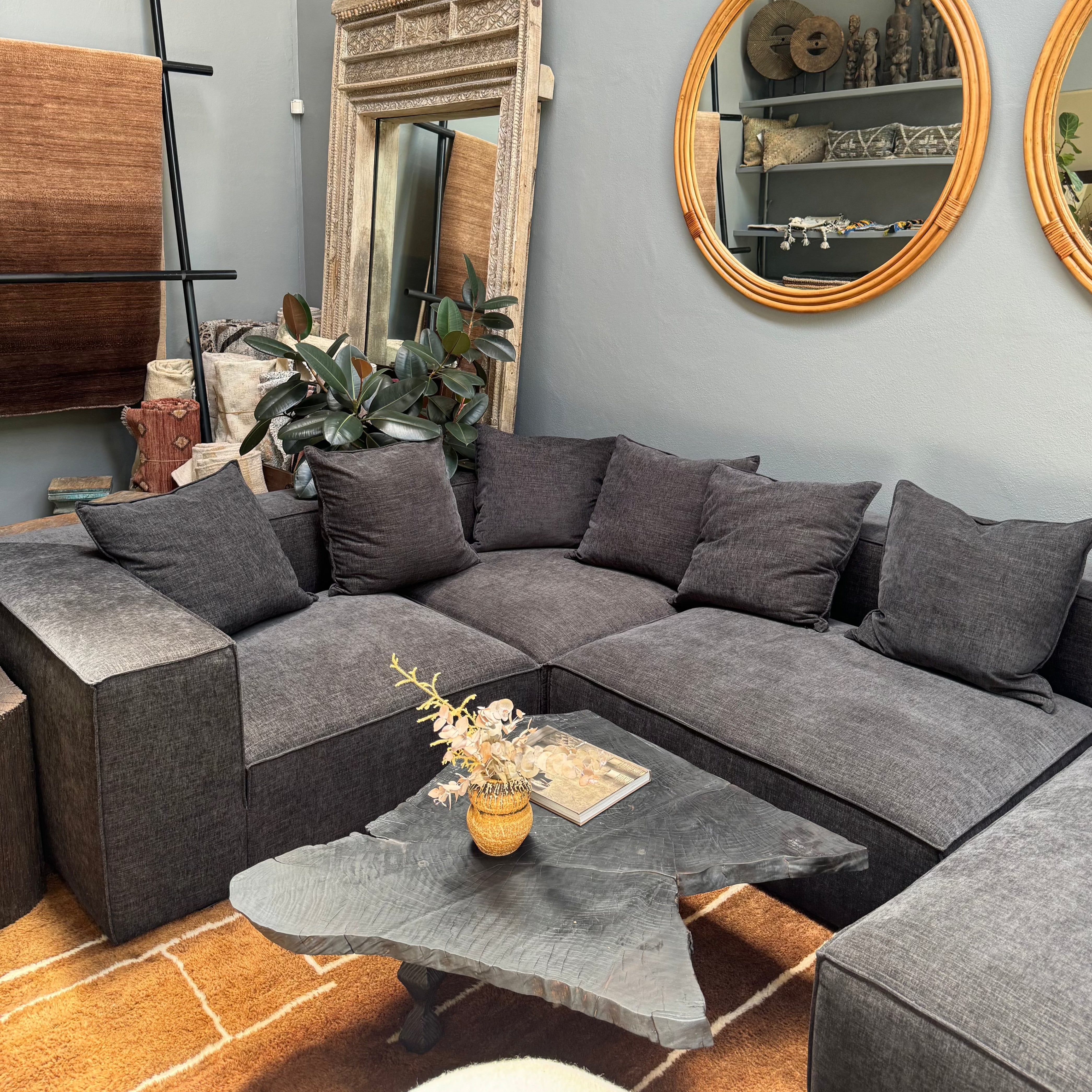 Cosmos grey 2 piece sectional discount with right arm facing chaise