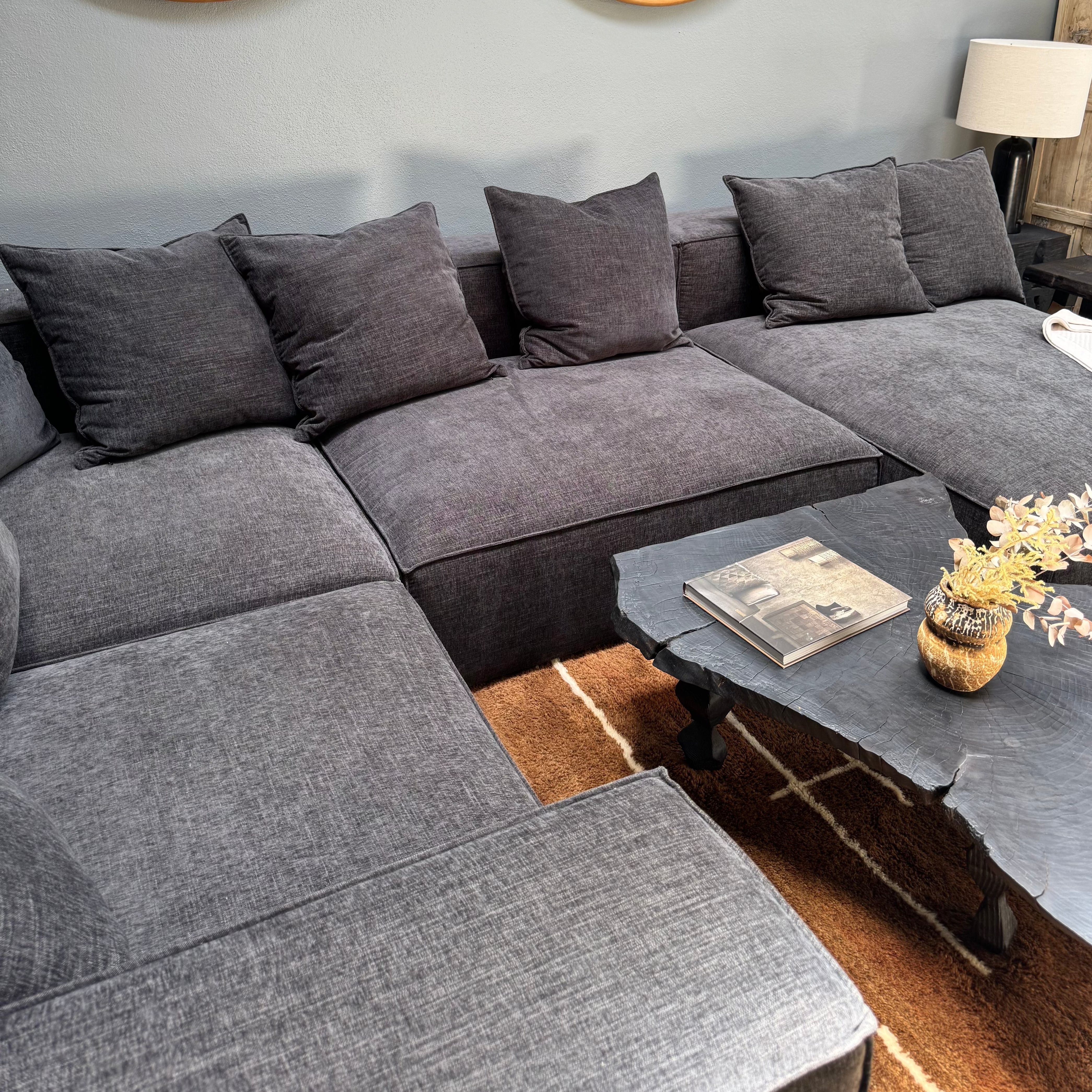 Cosmos grey 2 piece sectional discount with right arm facing chaise