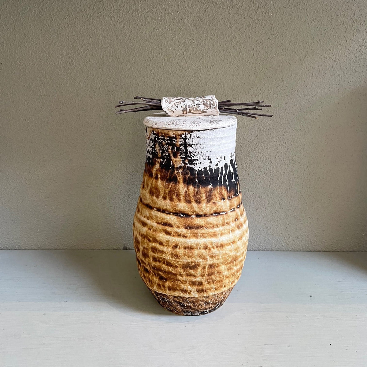 Obvara ceramic jar by Jacqui Sosnowski