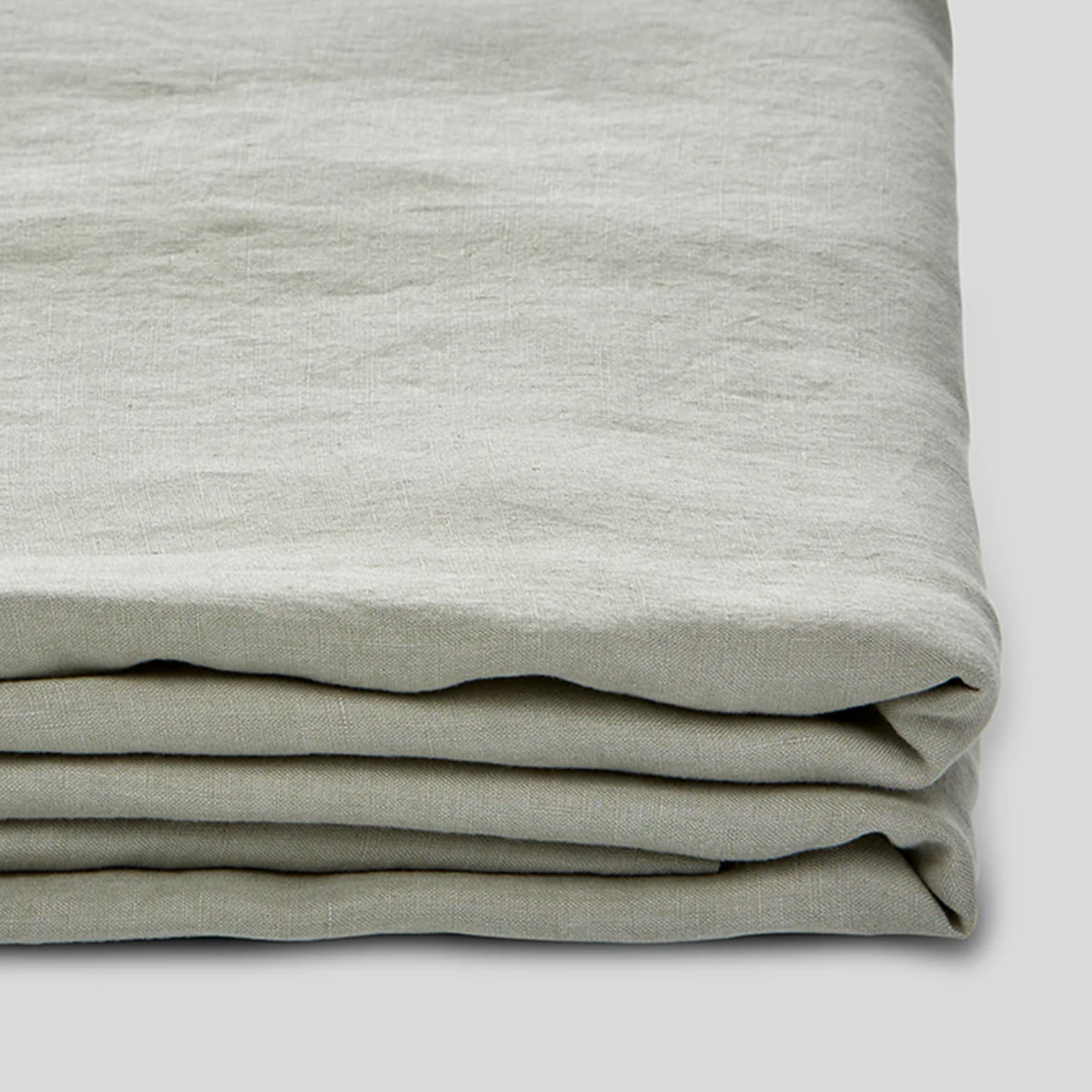 100% Linen Fitted Sheet in Stone