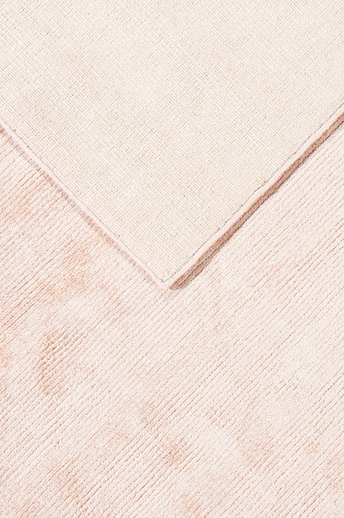 Pale Pink Elements Rug- Handwoven Wool & Bamboo Silk – Bodhi Living