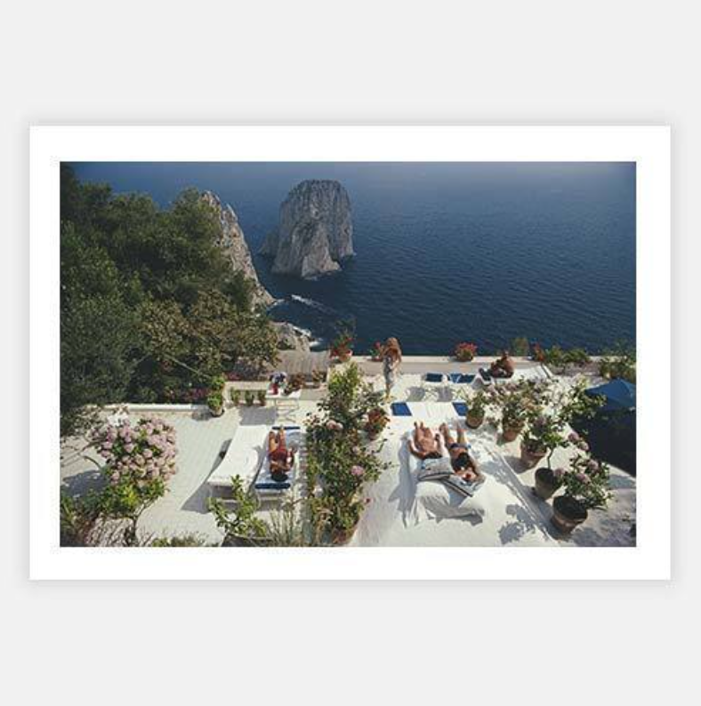 Il Canille Print by Slim Aarons