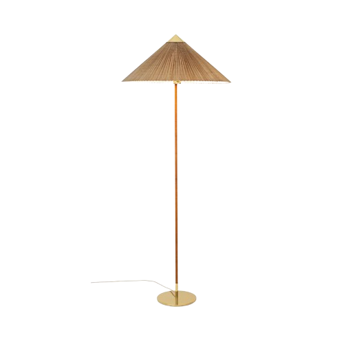 9602 Floor Lamp - Brass Base / Bamboo - GUBI