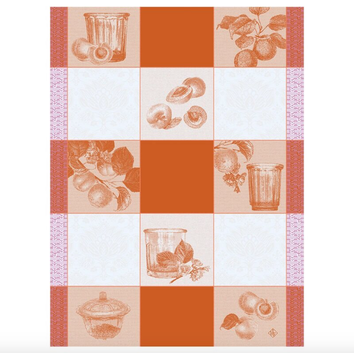 Teatowel Confiture Orange - Le Jacquard Francais