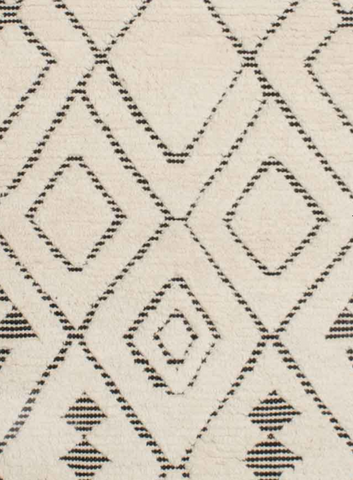 Sahara Diamond Ivory/Charcoal Rug