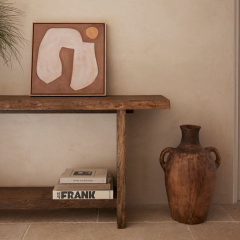 Reclaimed Natural Timber Console