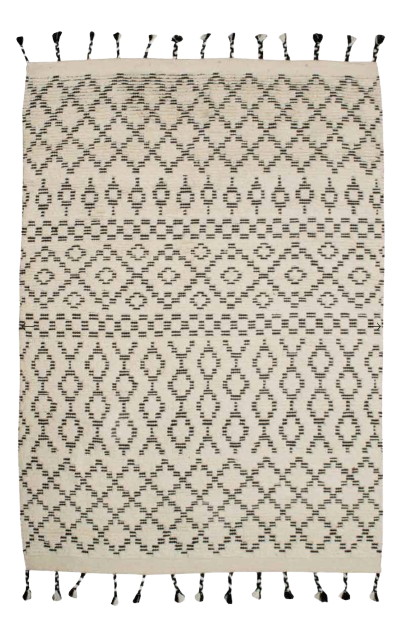 Sahara Trellis Ivory/Charcoal Rug