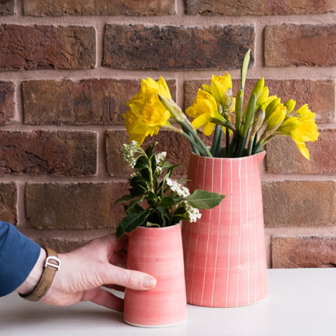 Musango ceramic pitcher and creamer