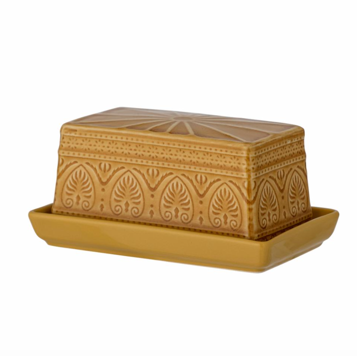 Bloomingville Rani butter dish yellow