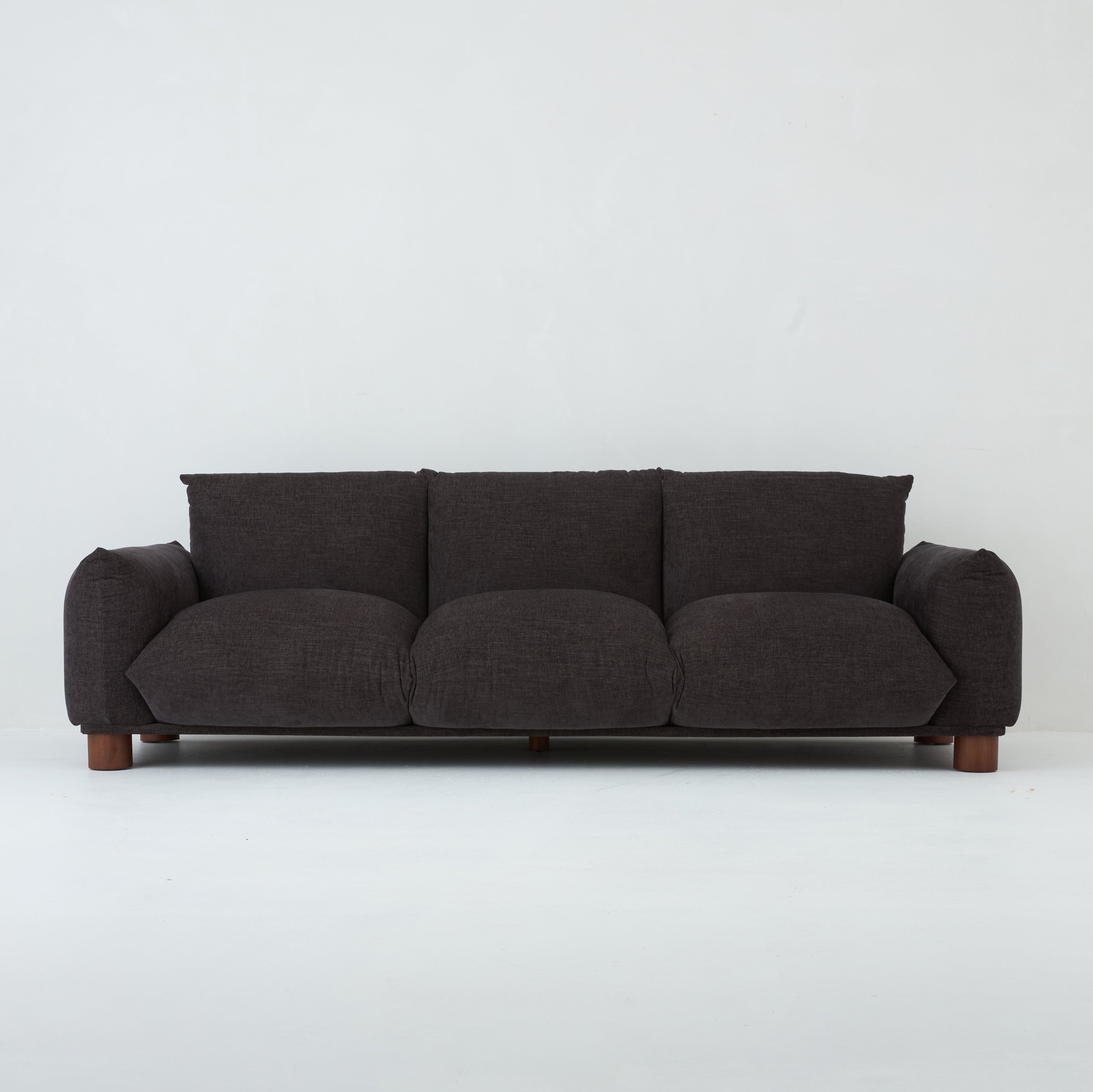 Sumi 3 seater sofa in Charcoal by Bodhi Living