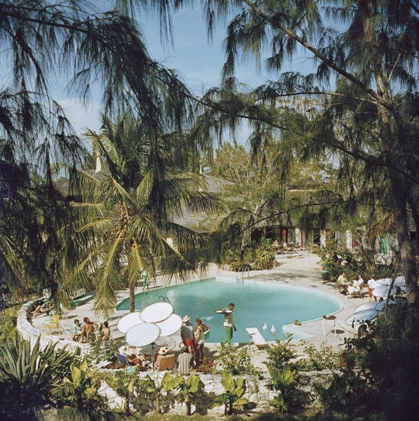 Eleuthera Pool Party Print by Slim Aarons