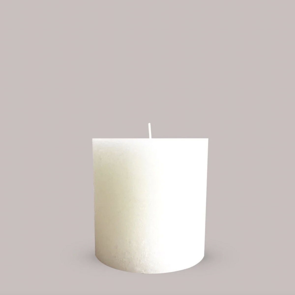 Textured Warm White Candle Small