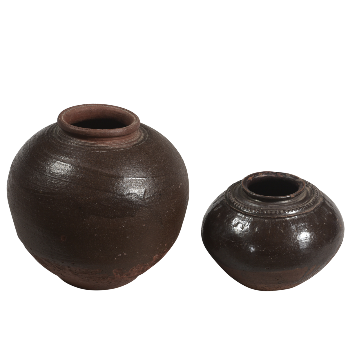 Round Clay Oil Pots