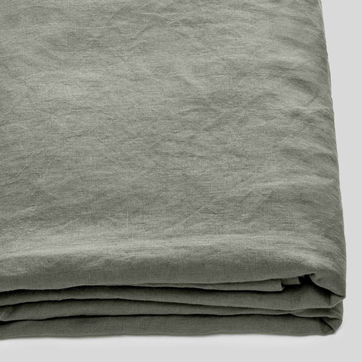 100% Linen Fitted Sheet in Khaki