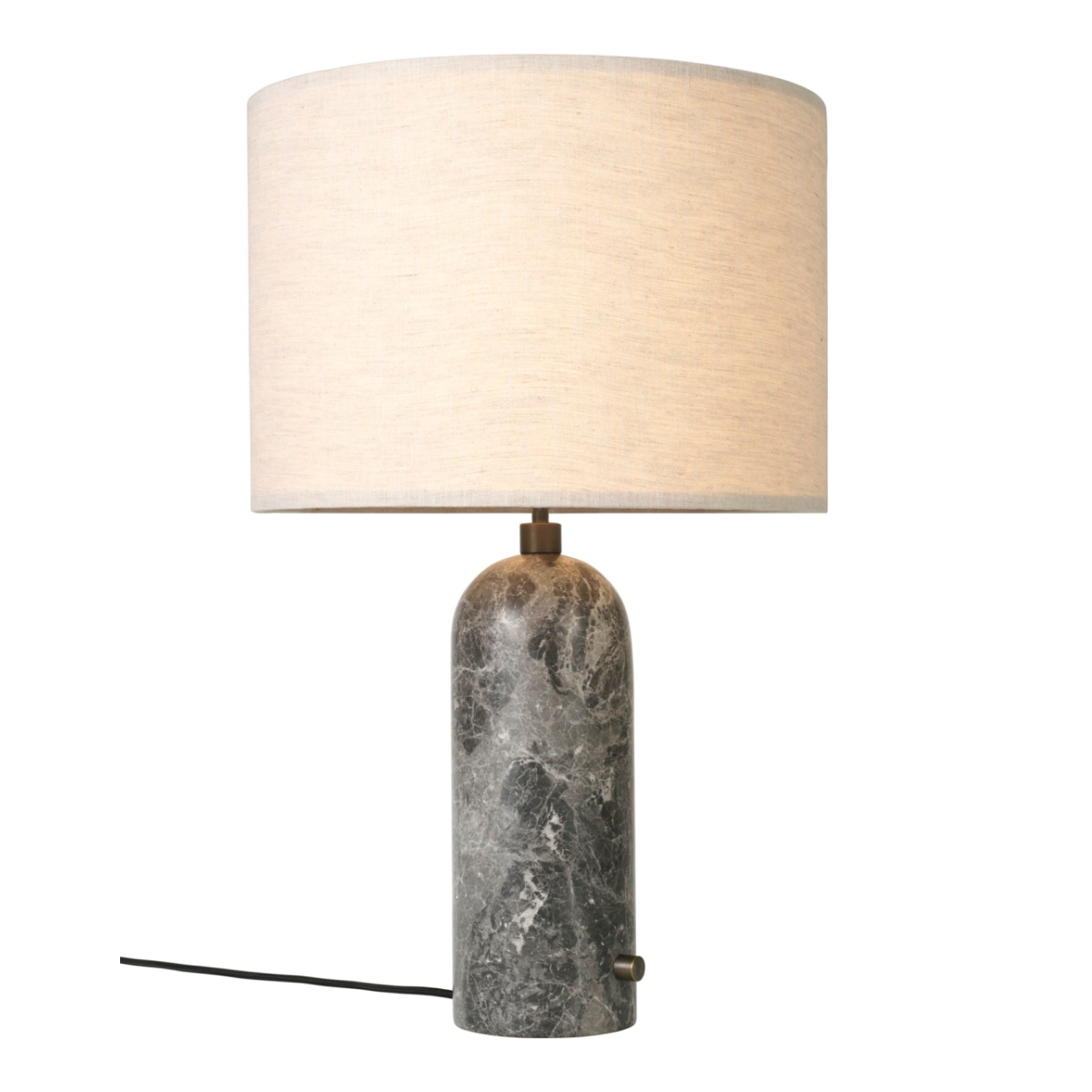 Gravity Table Lamp Large GUBI Grey Marble Canvas