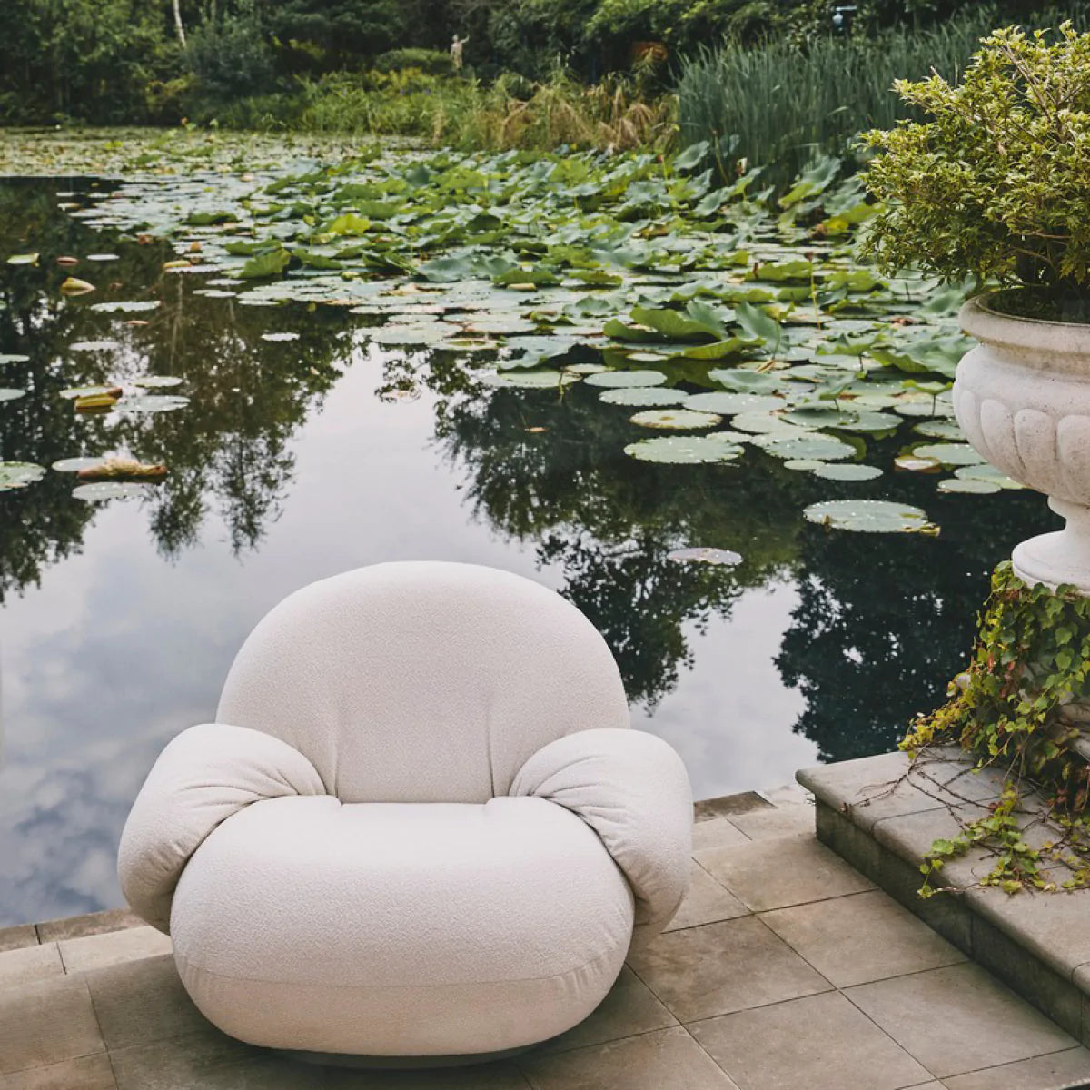 Pacha Outside Pacha Outdoor Lounge Chair With Arms - GUBI – Bodhi Living