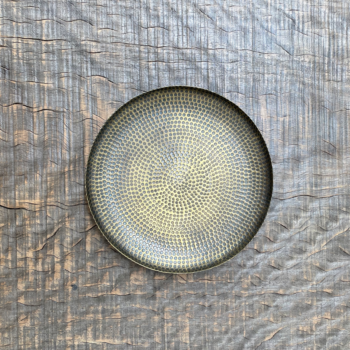 Perforated Copper Side Plate 19cm