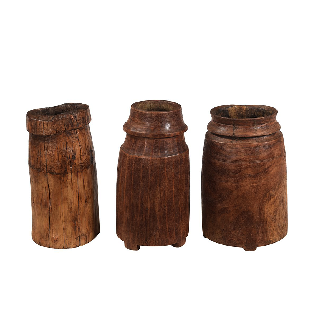 Wooden Narrow Oil Pot, Assorted
