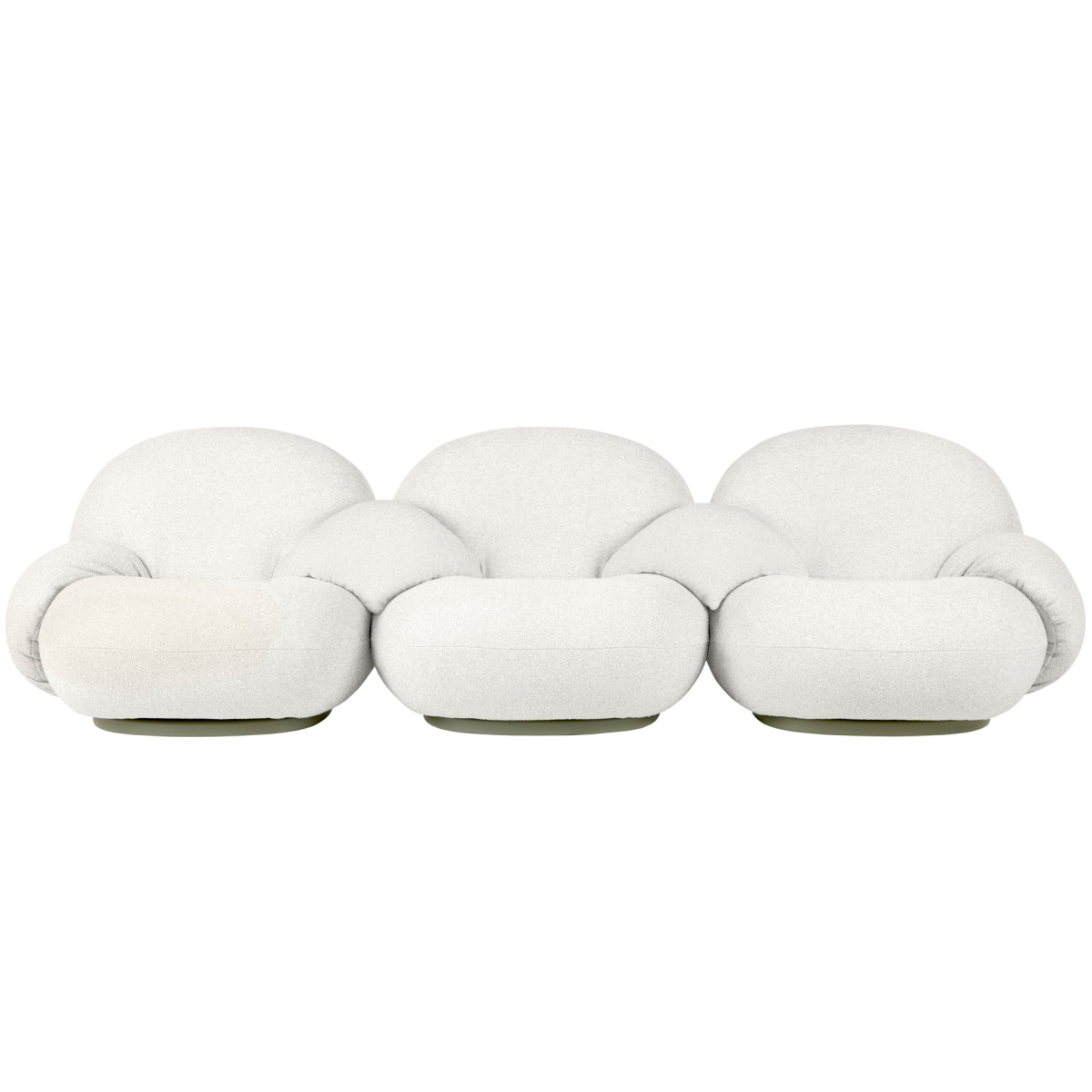 Pacha Outdoor 3 Seater with Armrests - GUBI