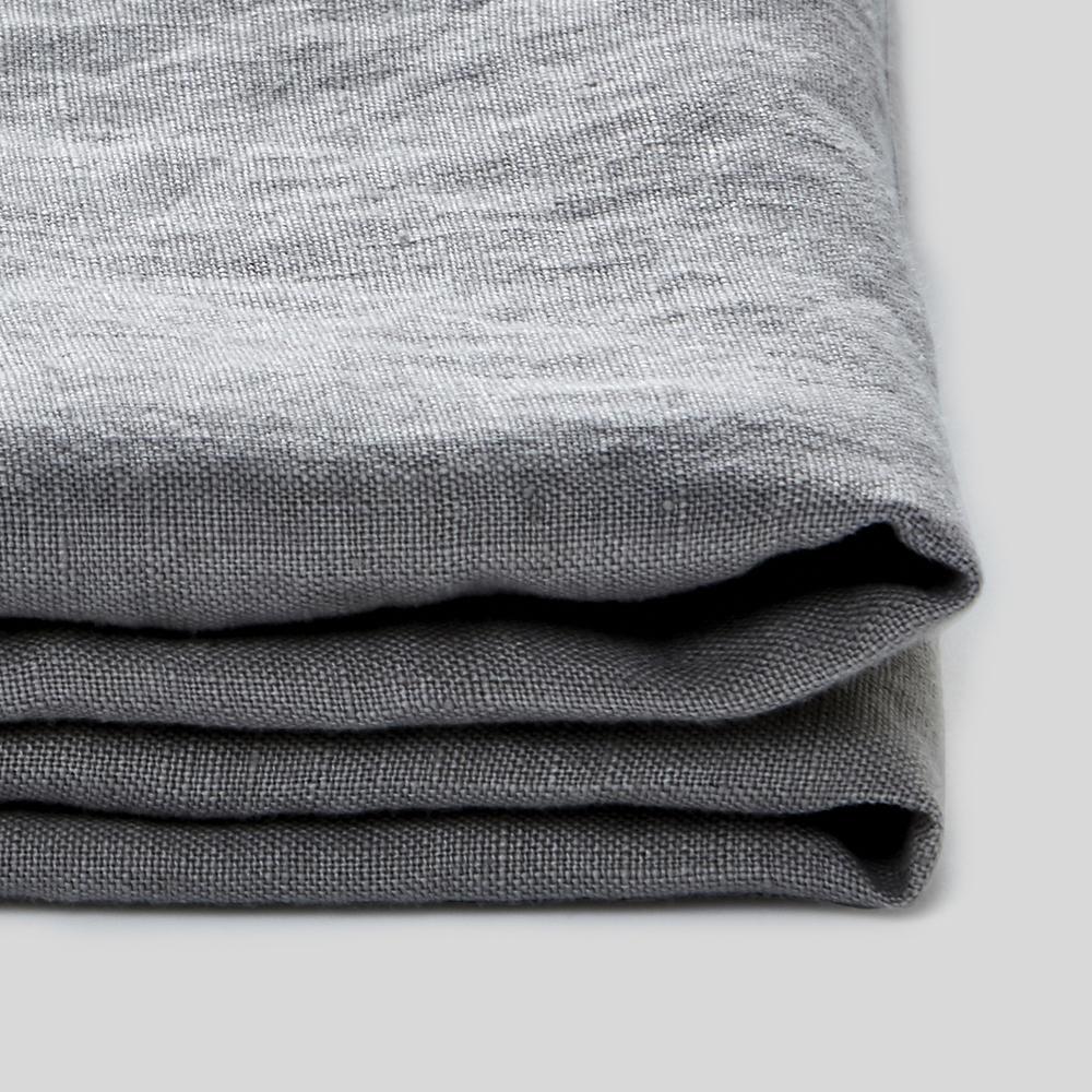 Linen Flat Sheet Cool Grey