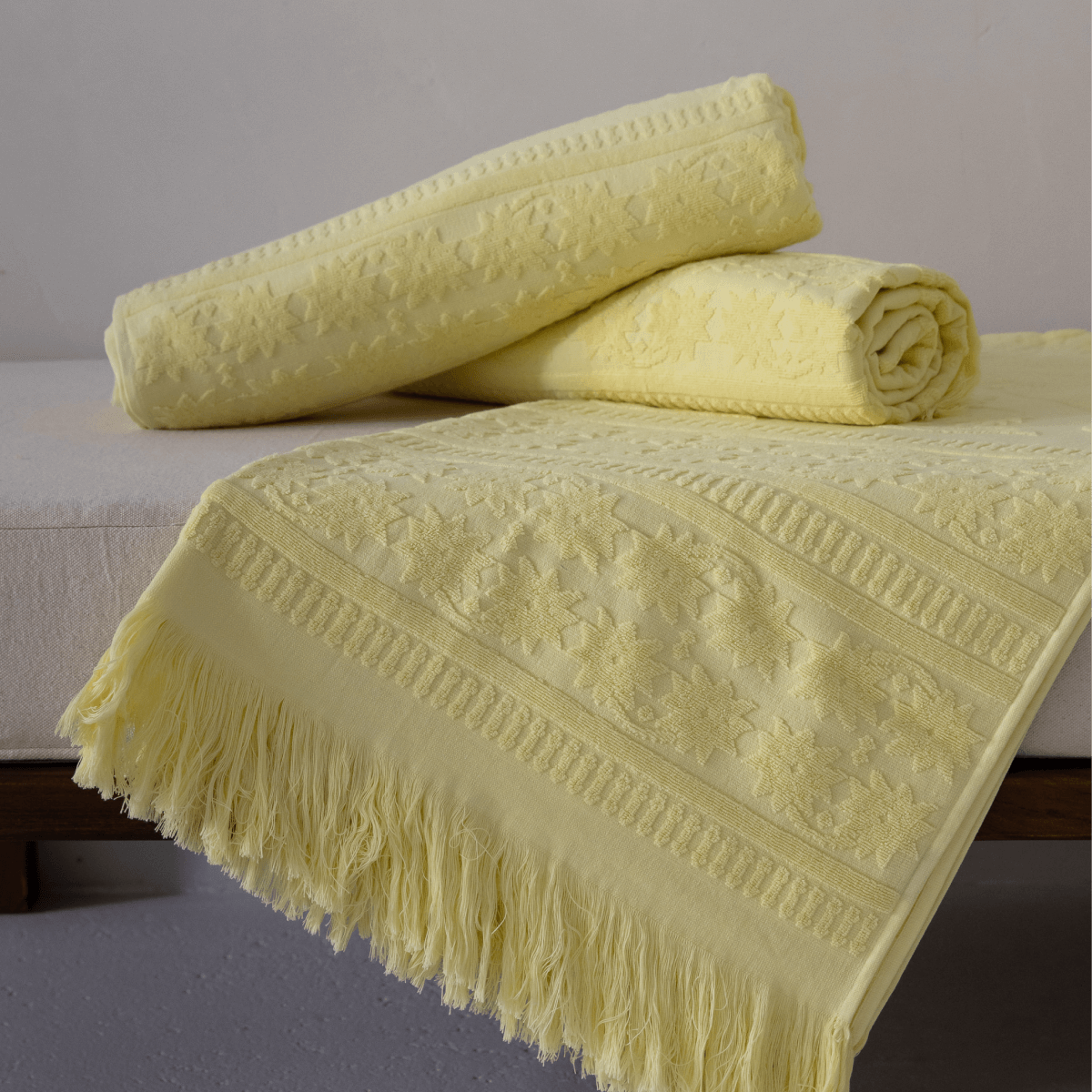 Moroccan Bath Towel - Lemon