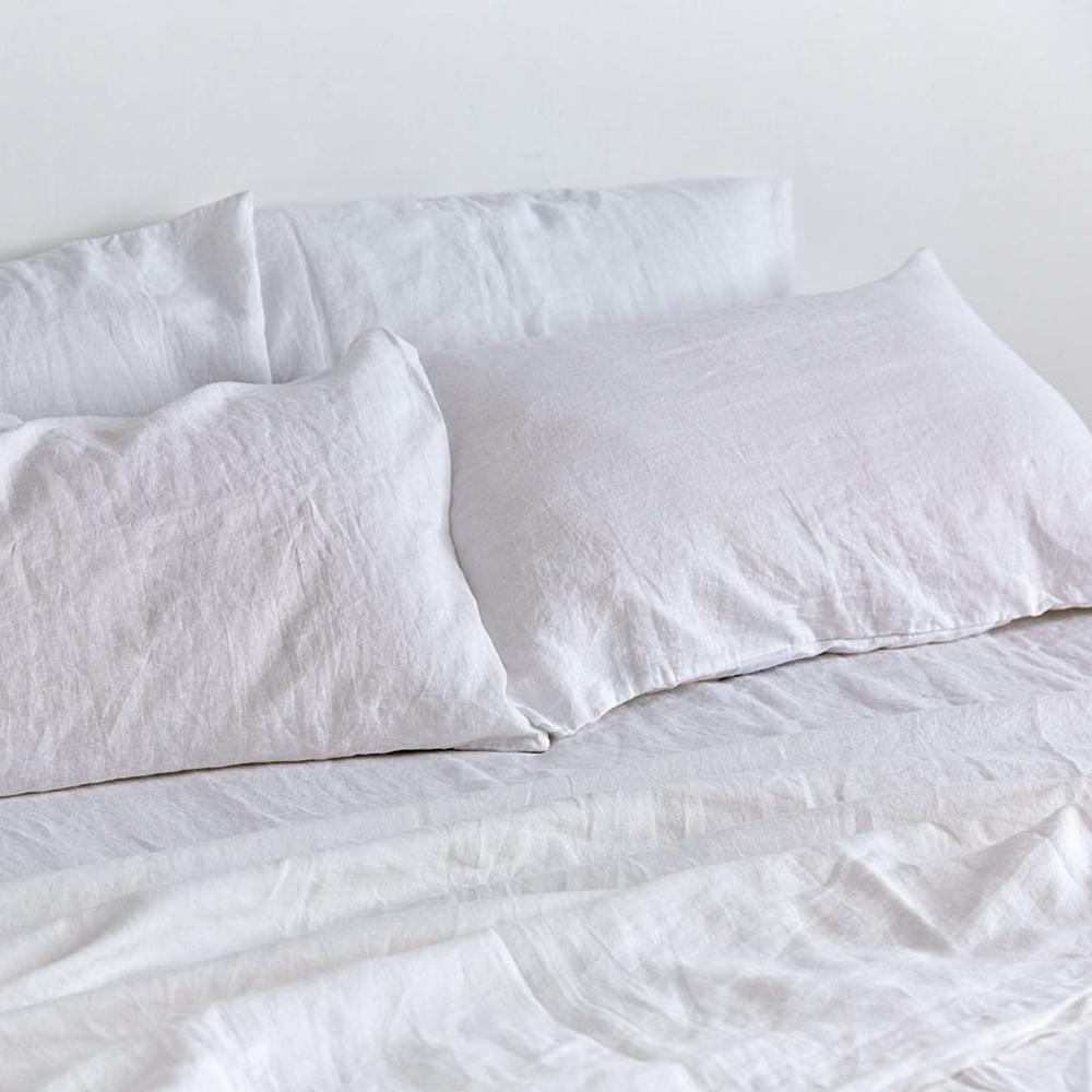 Linen Pillowslip Set White