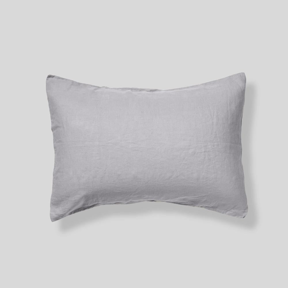 100% Linen Pillow Slip Set in Cool Grey